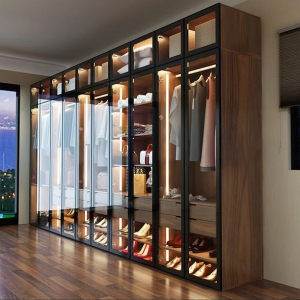 Mẫu thiết kế, thi công cánh kính tủ áo cao cấp 1