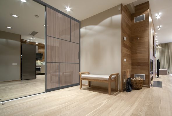 Mẫu 04: Mẫu Rèm trong kính hộp