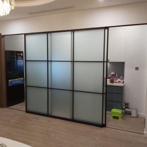 Nhận thi công lắp đặt cửa lùa nhôm hệ slim Hồ Chí Minh