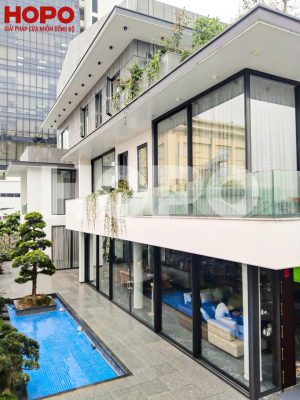 Cửa nhôm HOPO Hà Nội-Thi công cửa nhôm HOPO