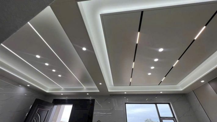 Công trình trần tổ ong biệt thự Vinhome Hạ Long