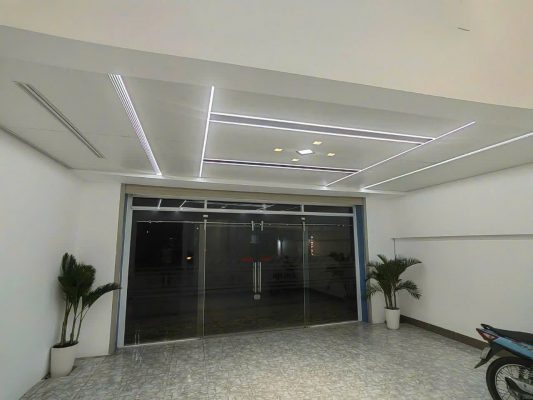 Trần nhôm tổ ong khổ lớn hoàn thiện