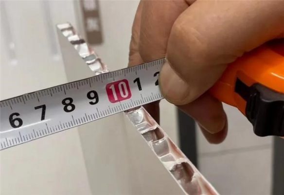 độ dầy tấm nhôm tổ ong 9mm