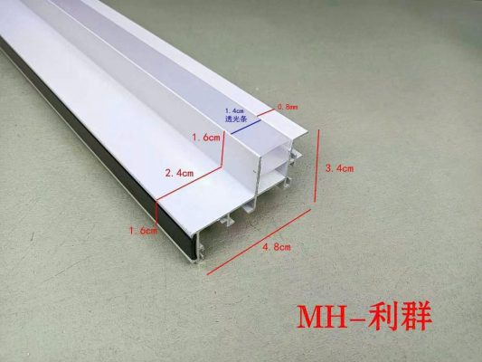 phào trần nhôm tấm tổ ong vuông góc giật cấp có rãnh led