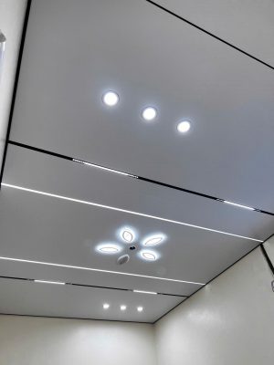 Báo giá trần nhôm tấm tổ ong kết hợp đèn LED tại phố Kim Mã