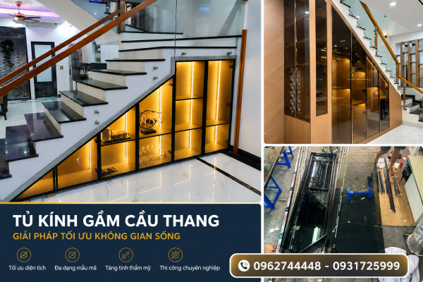 Cánh kính góc chéo phay lỗ bản lề bằng máy CNC