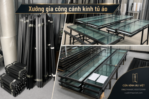 Xưởng gia công cánh kính tủ áo giá rẻ tại Hà Nội